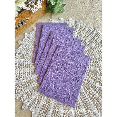 Pod Rukama Morušový papír - základ přání 12x17 cm Barevnost: fialová 2