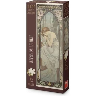 Dino - Puzzle Alfonz Mucha: Night's Rest panoramic - 40 - 99 piese