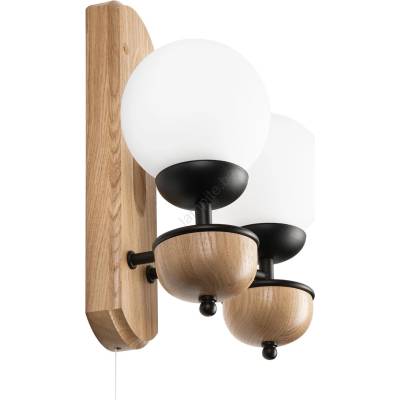 Brilagi - LED Аплик COTTAGE 2xG9/40W/230V дъб/бял (BG1509)