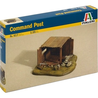 Italeri COMMAND POST Model Kit budova 0417 1:35