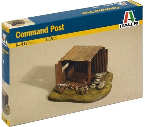 Italeri COMMAND POST Model Kit budova 0417 1:35