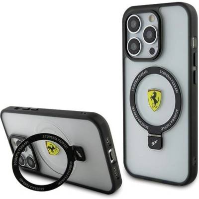 Ferrari Кейс Ferrari FEHMP15XUSCAH за iPhone 15 Pro Max 6.7"", прозрачен, твърд, Ring Stand 2023 Collection MagSafe (KXG0075601)