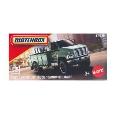 Mattel Matchbox: Малка кола в хартиена кутия GMC 3500 Utility Truck