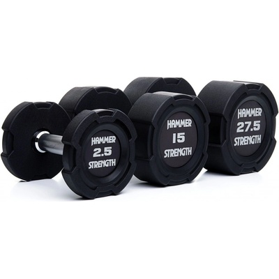 Hammer Strength Jednoruční činky gumové 7,5 kg