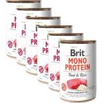 Brit Консерва Brit Mono Protein Говеждо и Ориз, 6 x 400 г