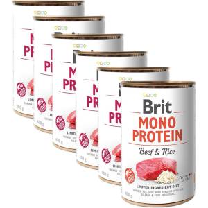 Brit Консерва Brit Mono Protein Говеждо и Ориз, 6 x 400 г