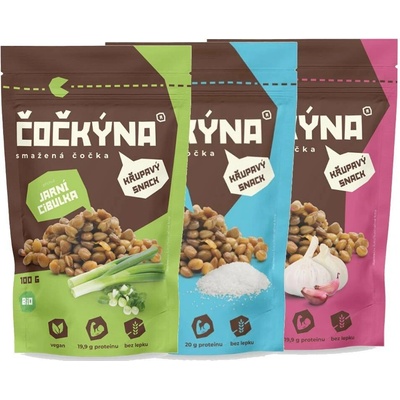 Čočkýna Smažená Čočka mořská sůl 100 g – Sleviste.cz