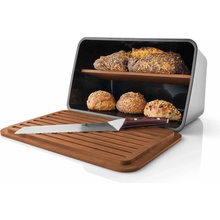 Chlebník NORDIC KITCHEN 39 cm, čierna, plast / drevo, Eva Solo