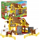 WADER Play House - Ranč s koňmi plast + kůň 4 ks