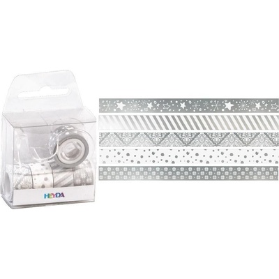 Heyda stříbrná 1,2 cm x 3 m 5 ks