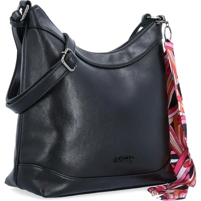 Le Sands 7725 elegantní hobo kabelka černá