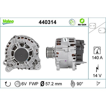 Alternátor VALEO 440314