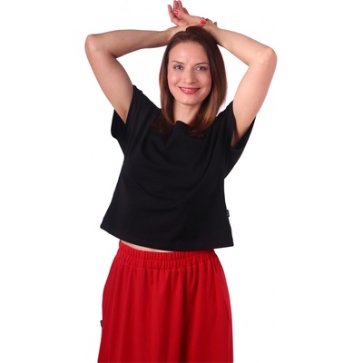 Crop top tričko Edita čierne