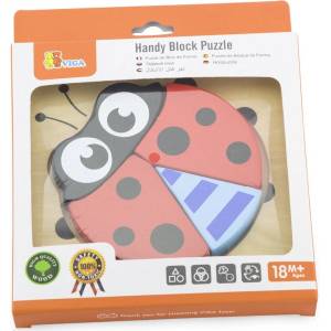 Viga Toys Дървен пъзел Viga Toys - Калинка, 4 части (50168) - ozone