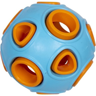 Jack and Vanilla míček na pamlsky modro/oranžový 7,5 cm