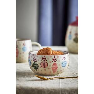 Bloomingville Комплект купички за Коледа от каменинови изделия 4-pack Ornamentia 535 ml (82063284)