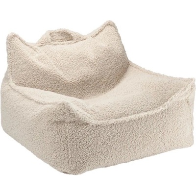 Wigiwama Detské kreslo Cream White Beanbag Chair WGM-001-4