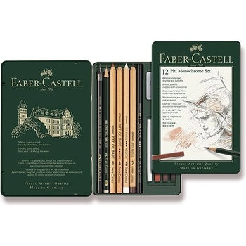 Faber Castell 112975 Pitt Monochrome sada 12 ks