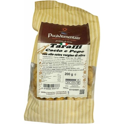 Puglialimentari Taralli so syrom a čiernym korením 200 g