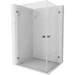 Mexen Lunar-B Duo ъглова душ кабина 90 x 75 cm, прозрачна, розово злато - 832-090L-075P-60-00 (832-090L-075P-60-00)