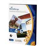 MediaRange Фотохартия MediaRange Glossy (MRINK104), 10x15 cm, 220 g/m2, гланцирана, 50 листа (MRINK104)