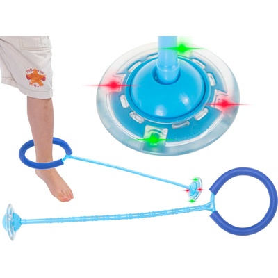 IKO Hula Hop na nohu LED lopta modrá