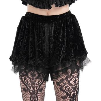 Devil fashion дамски къси панталони DEVIL FASHION - Black Gothic - PT250