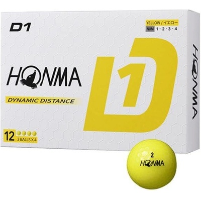 Honma D1 žlté 3 ks