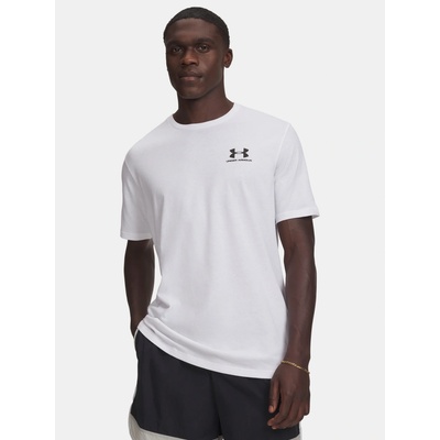 Under Armour pánske tričko Sportstyle Left Chest SS biele