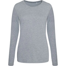 Just Ts Dámske triko s dlhým rukávom JT002F Heather Grey