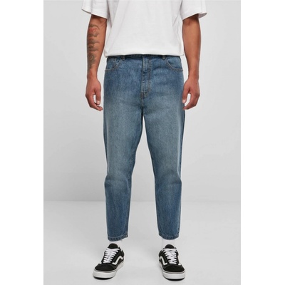Urban Classics Cropped Tapered Jeans middeepblue