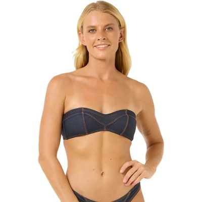 Rip Curl Dalias Denim Bandeau bikini top - Blue (Denim Blue)