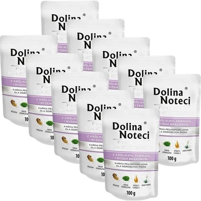 Dolina Noteci Premium Adult Small Breed with Rabbit Green Beans and Brown Rice 10 x 100 g