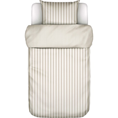 Marc O'Polo Спално бельо Classic Stripe с калъфка за възглавница 80 x 80 cm затваряне с цип 155 x 220 см бежово-кремаво (101816-170-02)