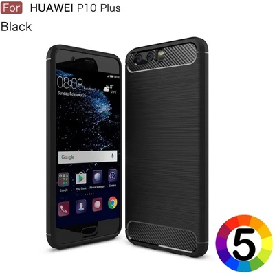 Huawei P10 Plus Удароустойчив Carbon Fiber Калъф и Протектор