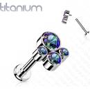 Šperky4U piercing do brady ucha titan TIT1188VM-1206