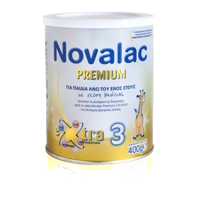 Адаптирано мляко Био за деца 1+ год , Novalac Premium Xtra 3 400gr