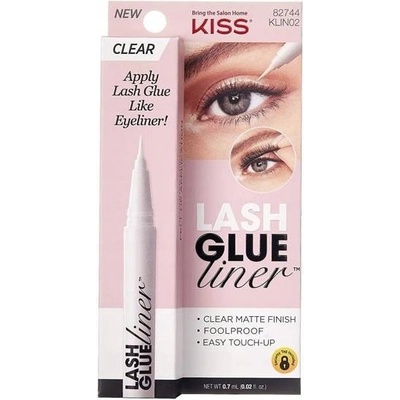 Kiss Lepidlo na řasy s oční linkou Lash Glue Liner Clear 0,7 ml – Zboží Dáma