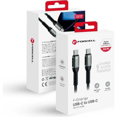 Forcell C263 Type C na Type C Qc4.0 Pd 5A 240W Cafule 1,2m černý