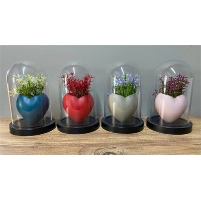 Iris E5752 Декорация във формата на сърце с изкуствени цветя в рамка 10x18cm (E5752)