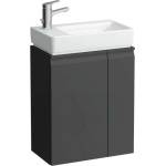 Laufen Pro S - Шкаф за умивалник с врата и рафт отдясно, 47x28x61 см, графитен мат H4830010954801 (H4830010954801)