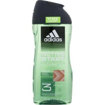 Adidas Active Start Shower Gel 3-In-1 New Cleaner Formula душ гел 250 ml за мъже