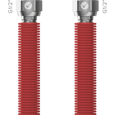 MERABELL hadica voda EN10380 rozťahovacia červená Aqua Flexi G1/2"- G1/2" - 300/600 mm