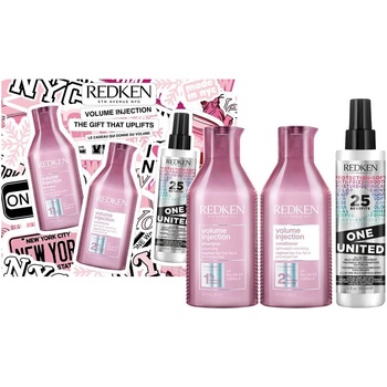 Redken Volume Injection Комплект - Шампоан, Балсам и Спрей, 2 х 300 + 150 ml