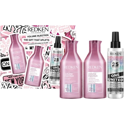 Redken Volume Injection Комплект - Шампоан, Балсам и Спрей, 2 х 300 + 150 ml