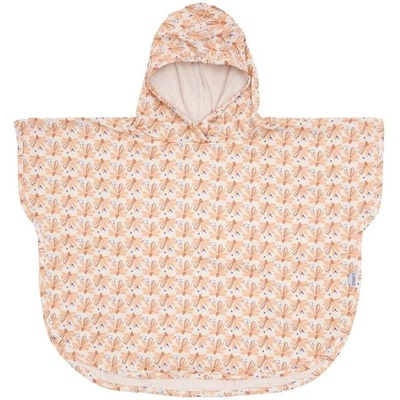 Luma Mušelínové pončo Flowerfever nude