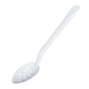 Horecano Лъжица за сервиране с дупки 28cm. БЯЛА (JW-P-015) (0194191)