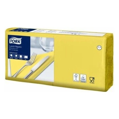 Tork Servítky 1/4 sklad 2V 32,6x33 cm Advanced Lunch žltá 200ks