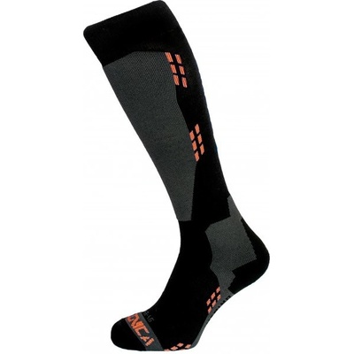 Tecnica Lyžařské ponožky Merino ski socks black/orange
