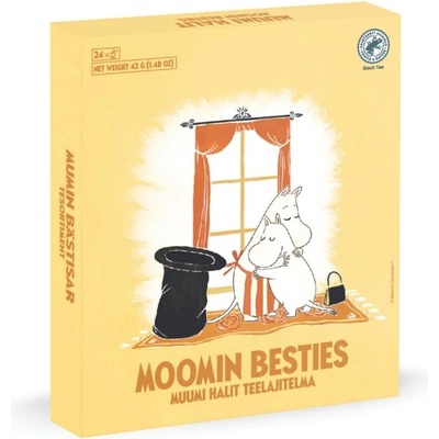 Moomin Set černých čajů Besties 24 ks